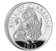 The Royal Mint 5 oz stbrn mince Bull of Clarence - The Royal Tudor Beasts 2023 PROOF - Royal Mint