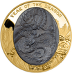 Solomon Islands 5 oz zlatá mince série &quot;Mother of Pearl&quot; - Lunární rok Draka 2024 Proof, perleť - Šalamounovy ostrovy