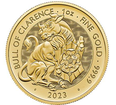 The Royal Mint 1 oz zlat mince Bull of Clarence - The Royal Tudor Beasts 2023 - Royal Mint