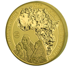 1 oz zlat mince African Ounce - Gorila horsk 2023 - 15. vro BU - Rwanda