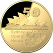 The Royal Australian Mint 1 oz zlat mince Sydney Opera House - 50. vro 2023 PROOF, obloukov raba - Royal Australian Mint