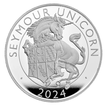 The Royal Mint 5 oz stbrn mince Seymour Unicorn - The Royal Tudor Beasts 2024 PROOF - Royal Mint