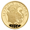 The Royal Mint 1/4 oz zlatá mince Seymour Unicorn - The Royal Tudor Beasts 2024 PROOF - Royal Mint