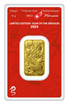 Zlat investin slitek 10g ARGOR-HERAEUS - Rok Draka 2024