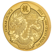 1 oz zlat mince  Lunar Ounce - Rok Draka 2024 BU - Rwanda