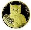 1 oz zlat  mince Cats (koky) Fiji 2023 Prooflike - New Zealand Mint