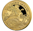 1 oz zlat mince Faerie Queene - Redcrosse a drak 2024 PROOF - Svat Helena