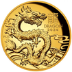 The Perth Mint 1 oz zlat mince Lunar III Rok Draka 2024 PROOF, HIGH RELIEF   Perth Mint