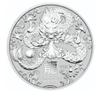 The Perth Mint 5 oz stbrn mince Lunrn srie III rok draka 2024 - Perth Mint