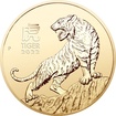 The Perth Mint 2 oz zlatá mince Gold Lunar III Rok Tygra 2022 Perth Mint