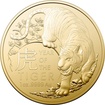 The Royal Australian Mint 1 oz zlat mince Lunar Rok Tygra  2022  Royal Australian Mint