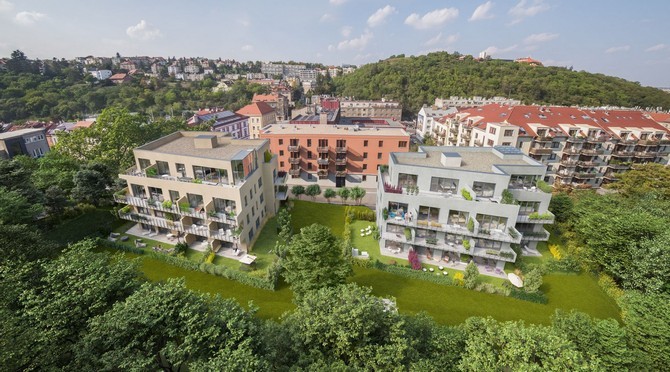 Rezidence Neklanka se nachází u pražského Anděla Projekt vyroste nad Radlickým údolím