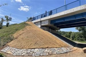 Nov zrekonstruovan silnin most ve Rtyni nad Blinou
