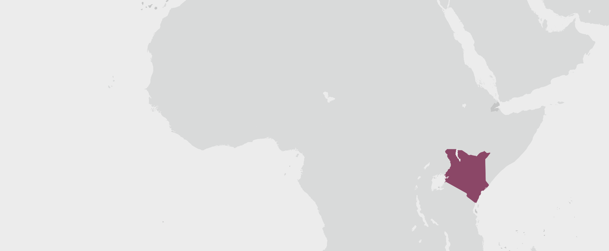 Keňa - umístění na mapě