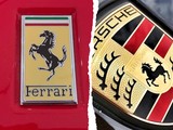 Ferrari a Porsche (loga z vozů)