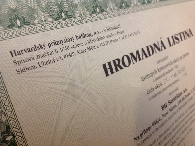 HPH listinná nová akcie