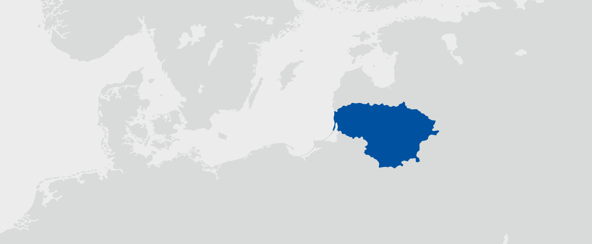 Litva - umístění na mapě