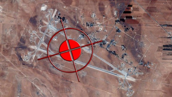 BGM-109 Tomahawk Land Attack Missiles at Shayrat Air Base in western Syria
