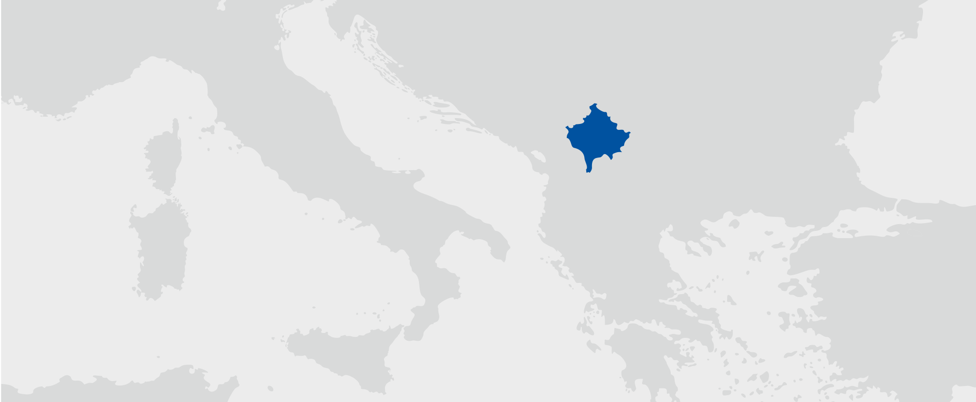 Kosovo - umístění na mapě
