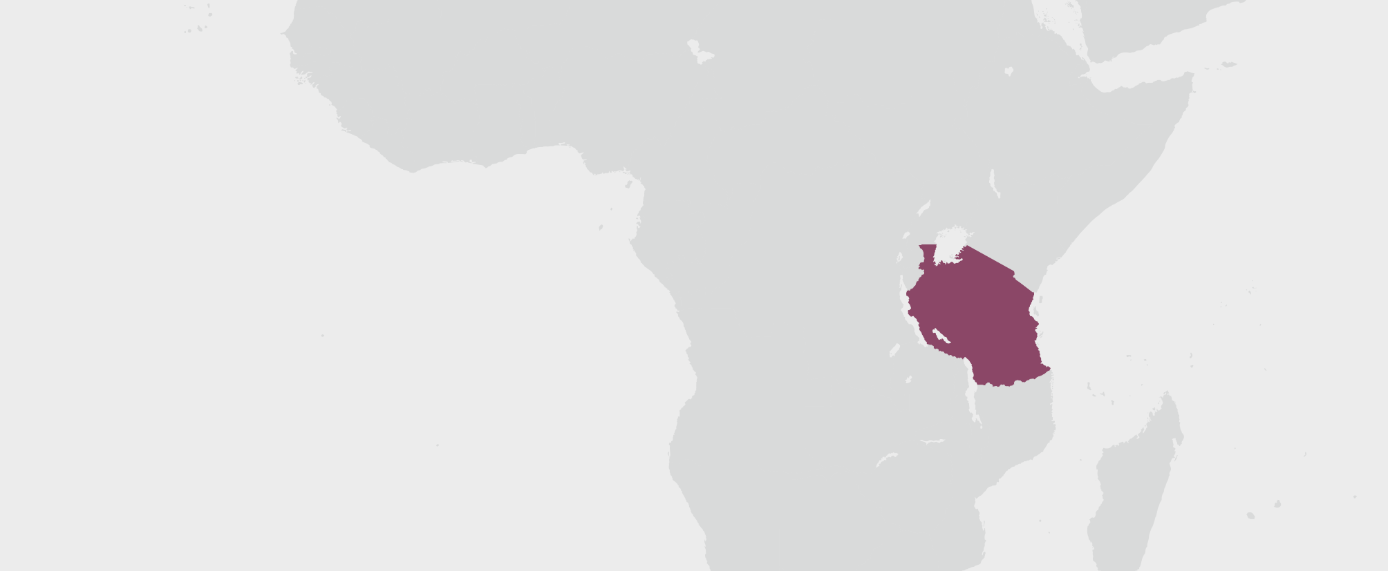 Tanzanie - umístění na mapě