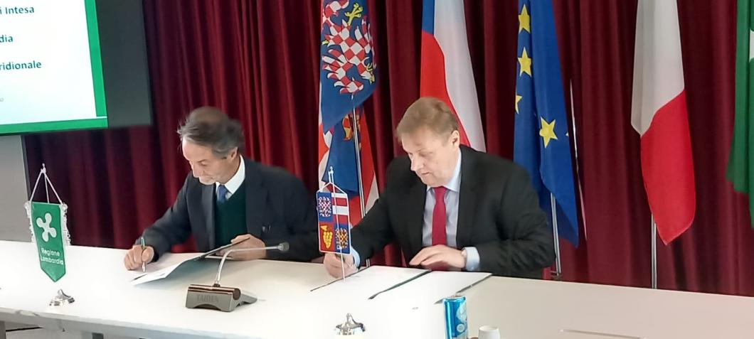 Conclusione di un accordo di cooperazione tra la regione della Moravia meridionale e la regione Lombardia d’Italia