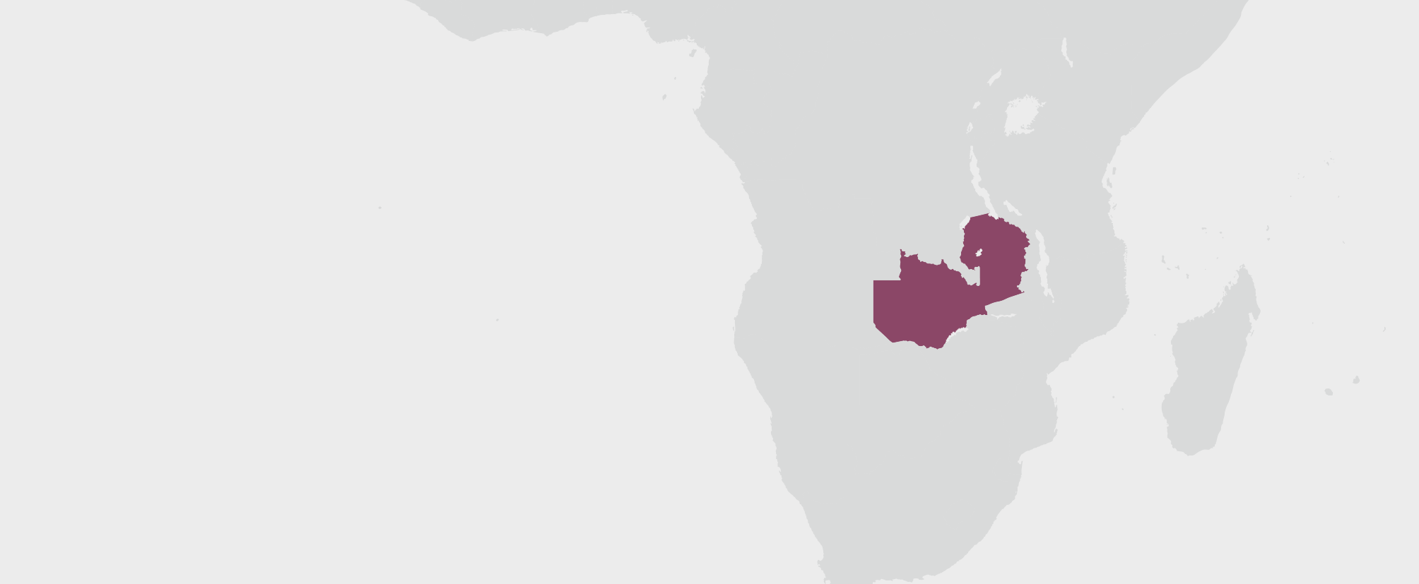 Zambie - umístění na mapě