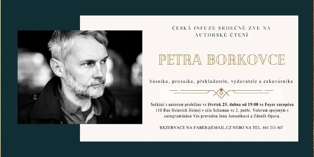 esk infuze: Petr Borkovec