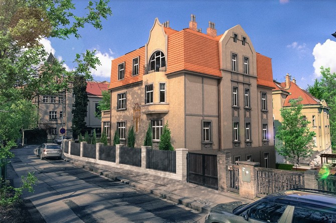 Moderní bydlení v centru Prahy s nádechem historie Secesní vila byla postavena v letech 1912-1913