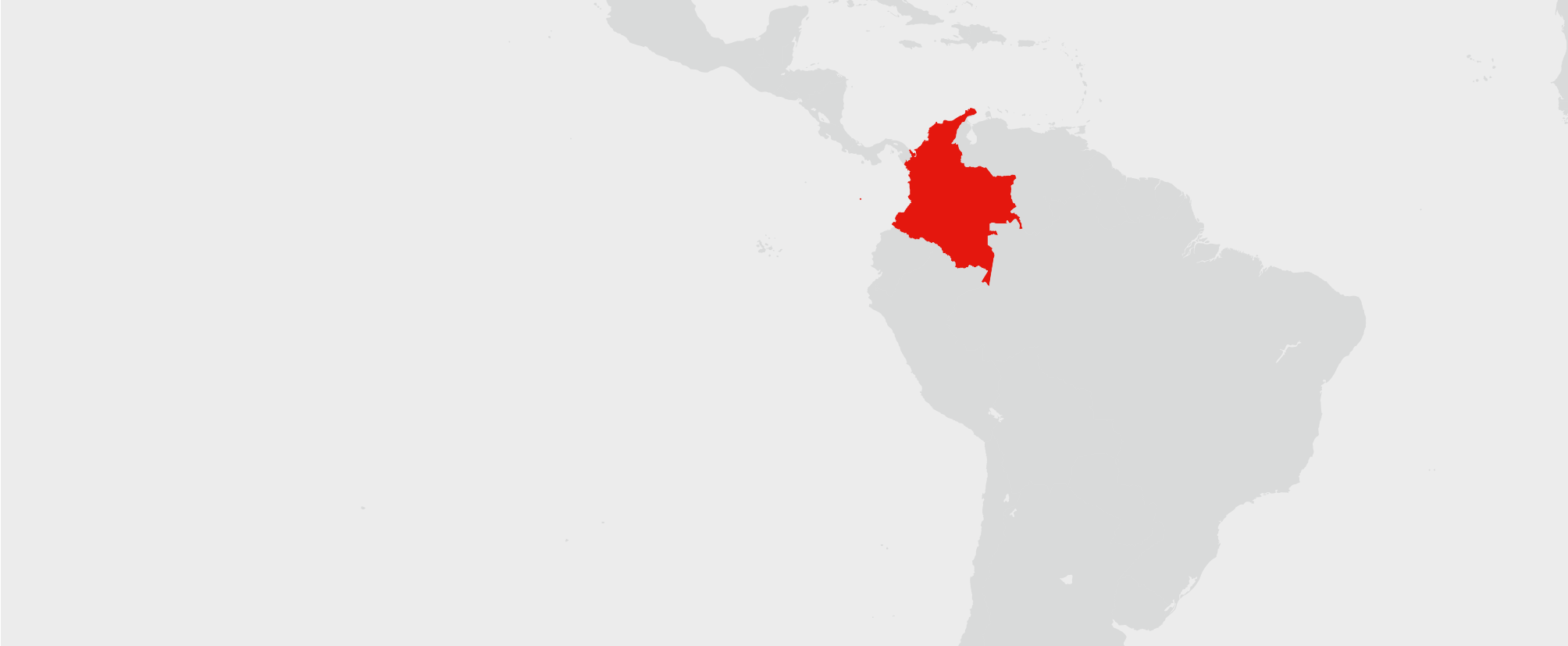 Kolumbie - umístění na mapě