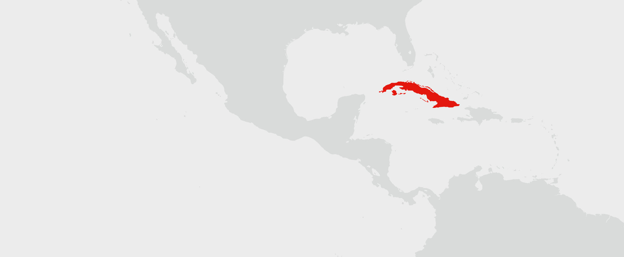 Kuba - umístění na mapě