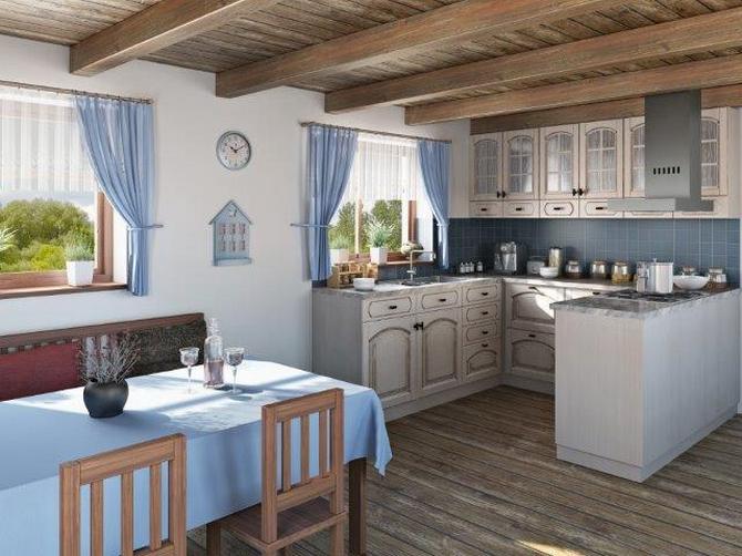 Skandinávský design v kuchyni Patina severského dřeva