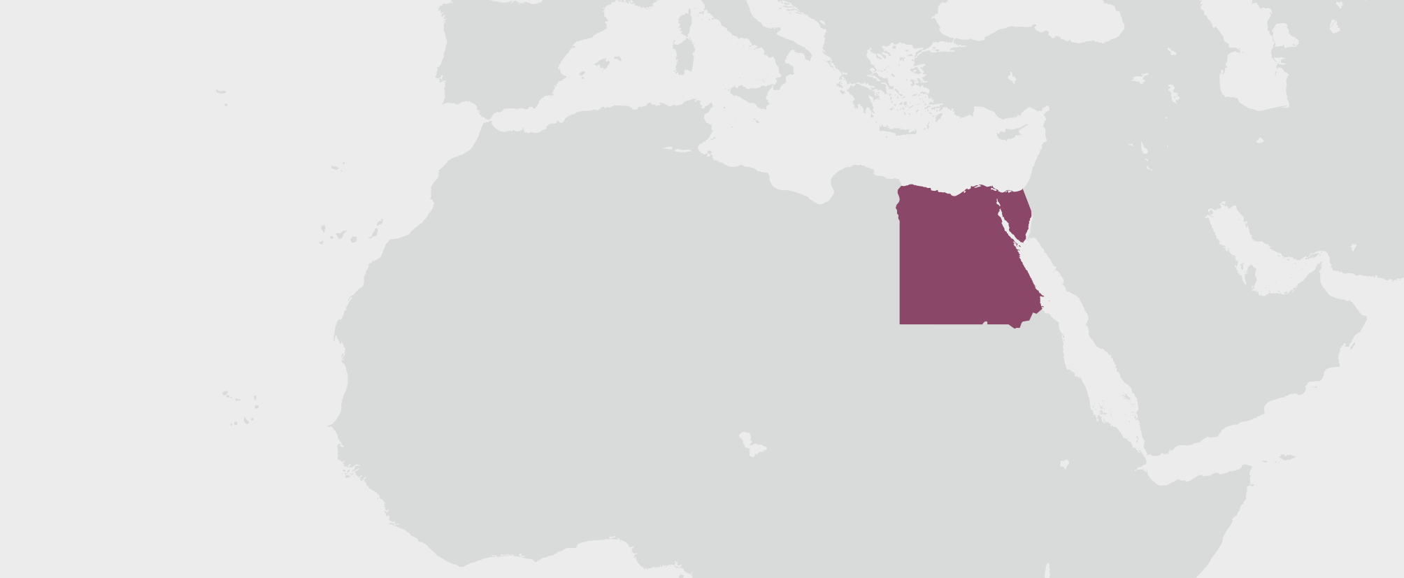 Egypt - umístění na mapě