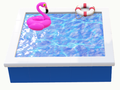 čtvercový bazén