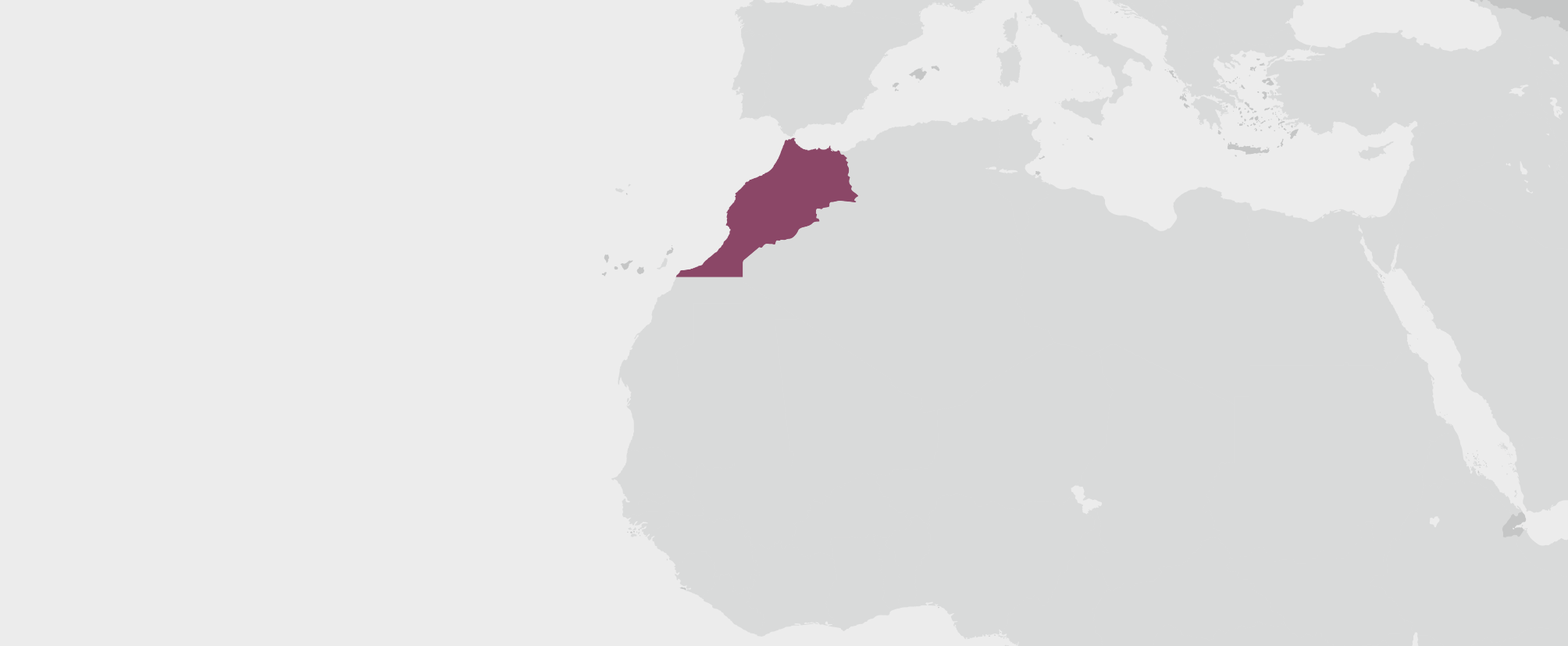 Maroko - umístění na mapě