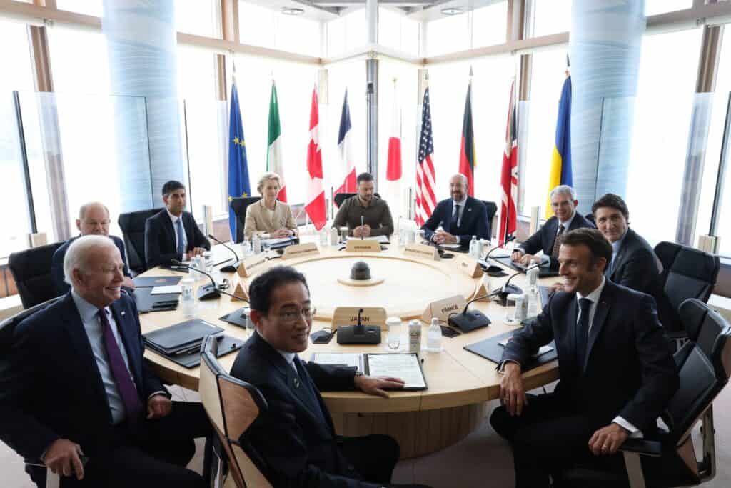 Beim G7-Gipfel in Hiroshima diskutierten Spitzenvertreter über die Unterstützung der Ukraine, den Druck auf Russland und Machtambitionen