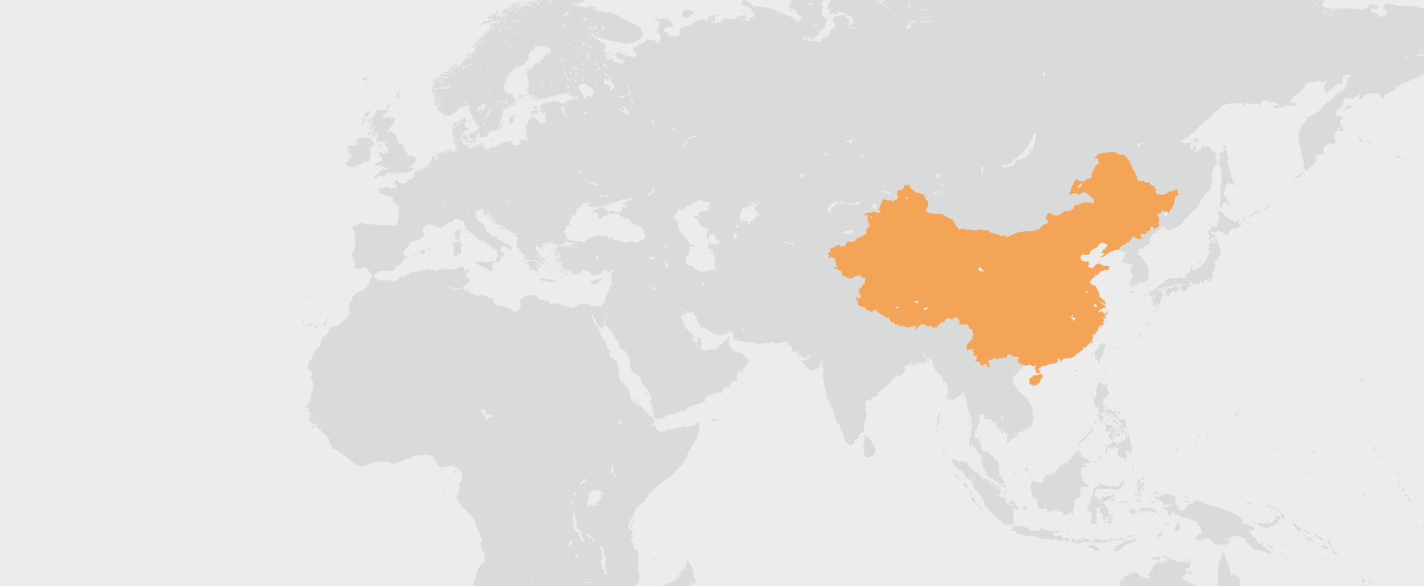 Čína - umístění na mapě