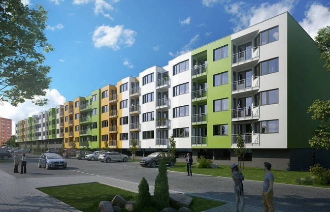Rezidenční projekt Element Letňany v Praze 9 Projekt o čtyřech nadzemních podlažích