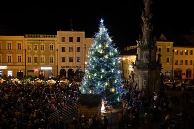 Rozsvícení vánočního stromu 2022, foto: Michal Žoudlík