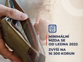 Minimální mzda se od ledna 2022 zvýší na 16 200 korun