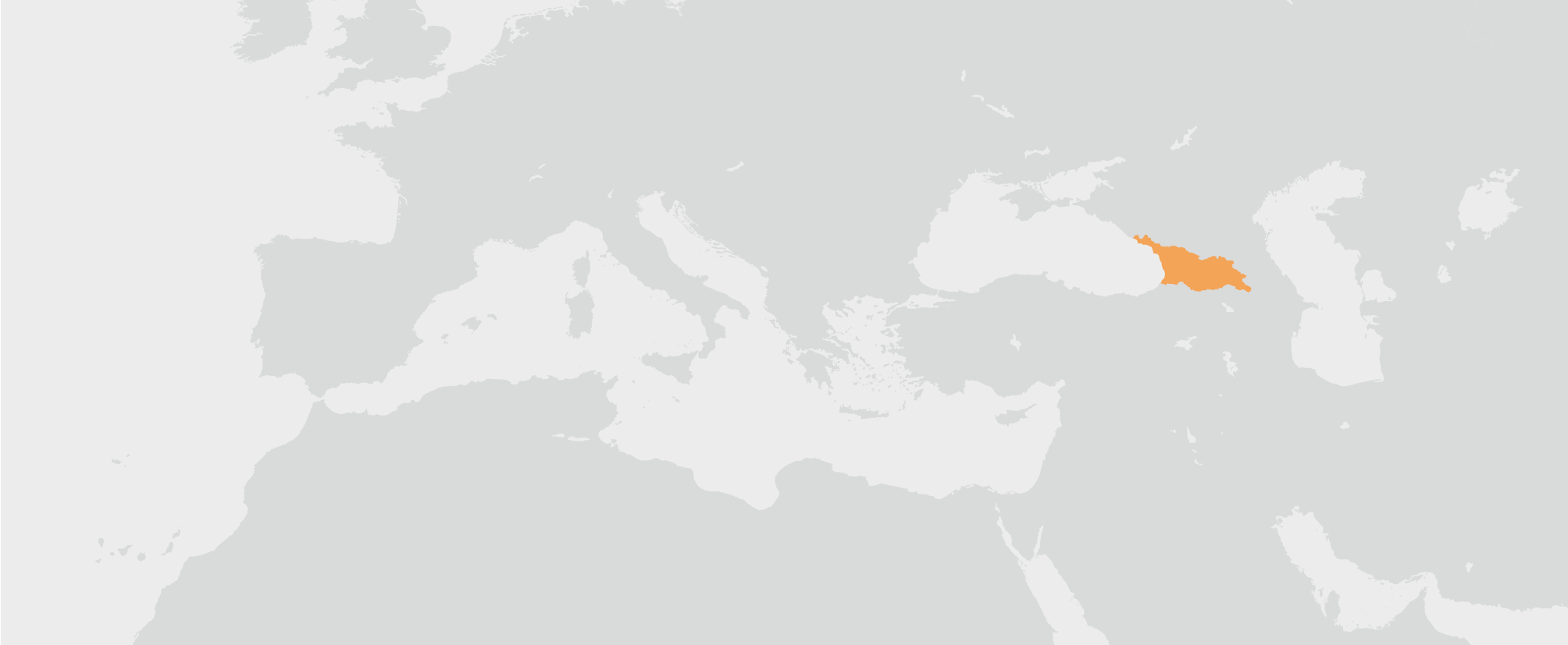 Gruzie - umístění na mapě