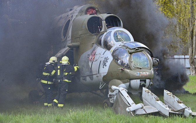 Havrie vojenskho vrtulnku Mi-24