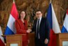 Ministr Lipavsk pijal v ernnskm palci nizozemskou ministryni zahraninch vc / Minister Lipavsk Received the Dutch Minister of Foreign Affairs at the Czernin Palace