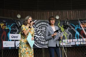 Festival kultur, tradic a gastronomie zahjila Karolna kovsk, pedsedkyn vboru pro nrodnostn meniny