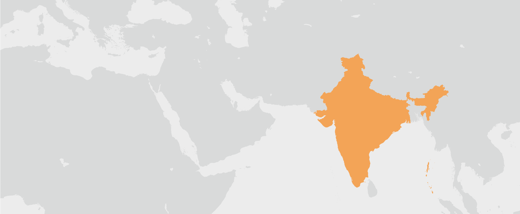 Indie - umístění na mapě