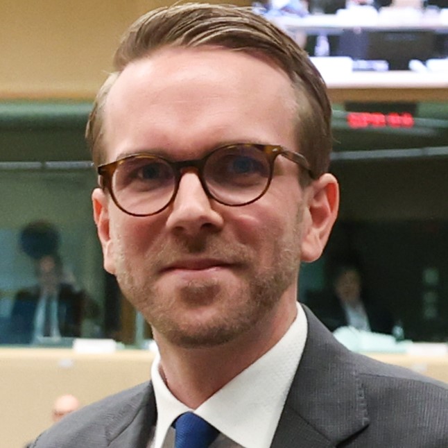 Andreas Carlson, vdsk ministr infrastruktury a bydlen