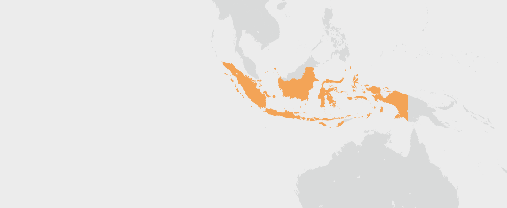 Indonésie - umístění na mapě