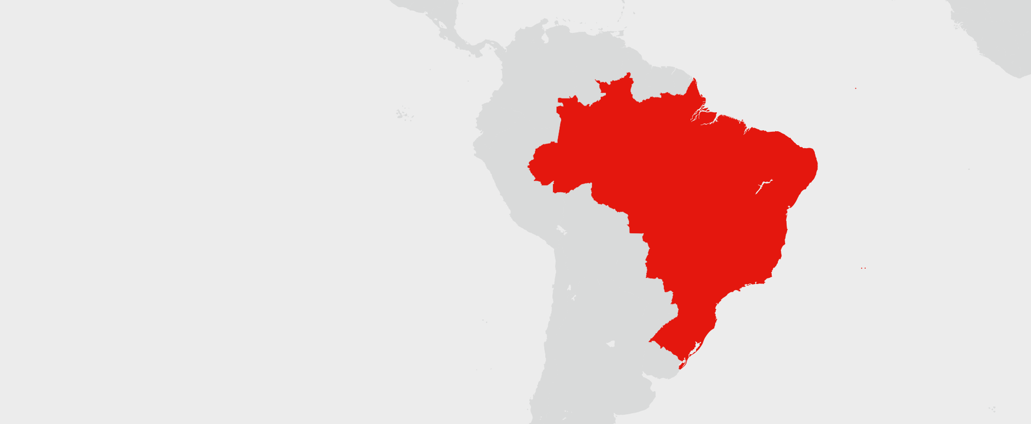 Brazílie - umístění na mapě