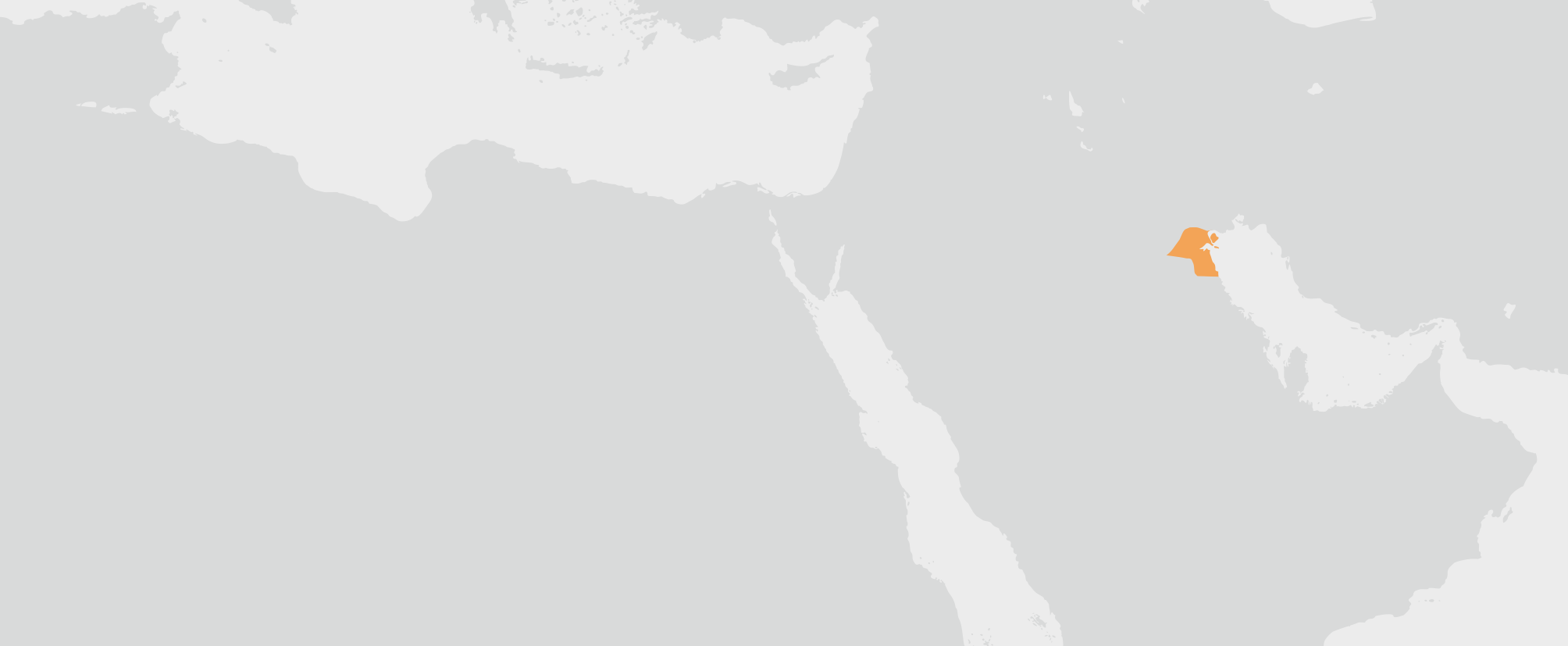 Kuvajt - umístění na mapě