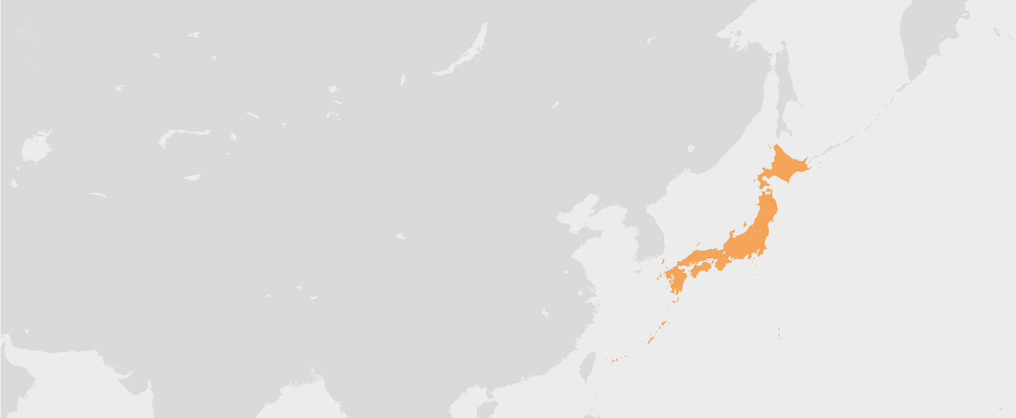 Japonsko - umístění na mapě