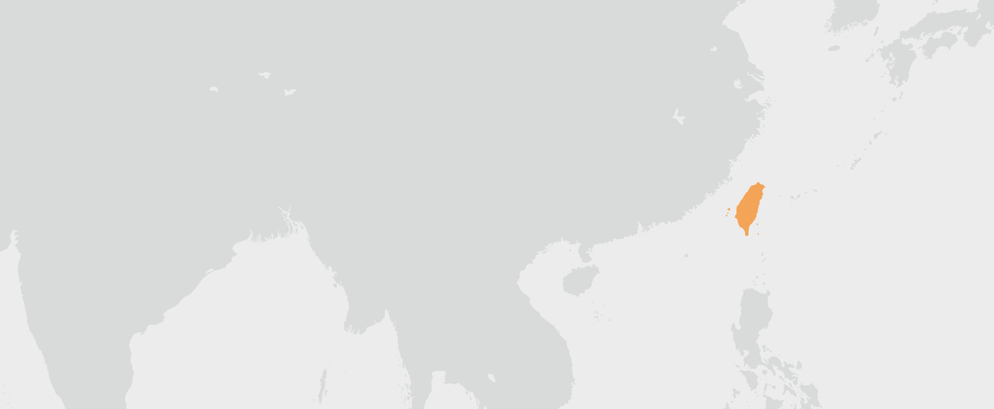 Tchaj-wan - umístění na mapě